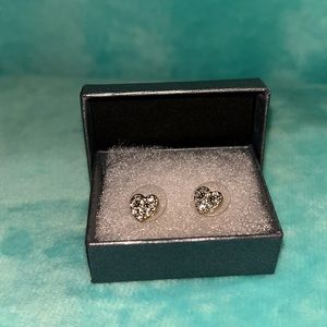 Gold Tone Rhinestone Earrings